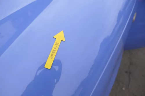 VW Lupo Motorhaube KLappe vorne blau LR5A (161463)