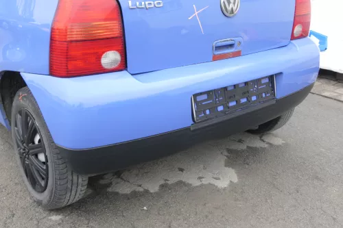 VW Lupo Stoßstange hinten Heckstoßstange Stoßfänger blau LR5A (161467)