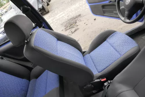 Seat Arosa Lupo Sitz vorne links Fahrersitz Höhenverstellung blau schwarz (161470)