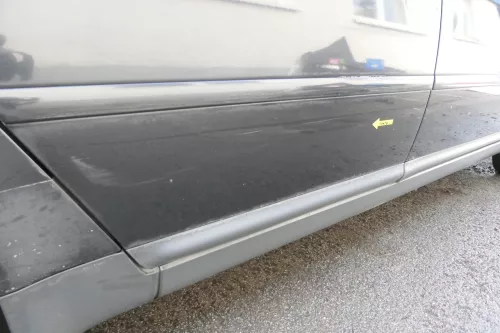 Audi A6 4B C5 Tür nur Türblatt hinten rechts schwarz LZ9W (161552)