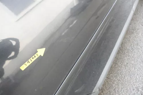 Audi A6 4B C5 Tür nur Türblatt hinten rechts schwarz LZ9W (161552)