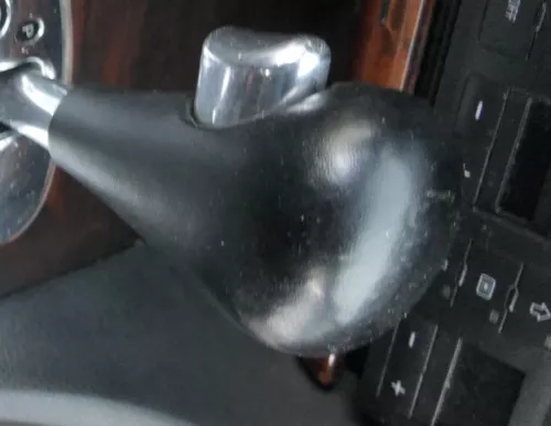 Audi A6 4B Griff Knopf Automatik Schaltknauf Schalthebel Leder schwarz S-line (161570)