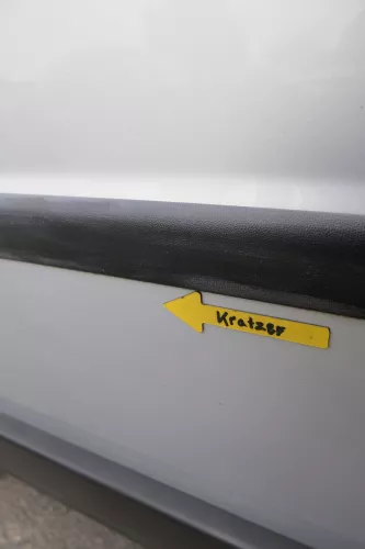 VW Passat 3B 3BG Limousine Tür hinten links silber grau LB7Z satinsilber (161689)