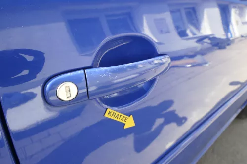 VW Lupo Seat Arosa Tür vorne rechts Beifahrertür blau LW5Z (für elektr.Fenst (161813)