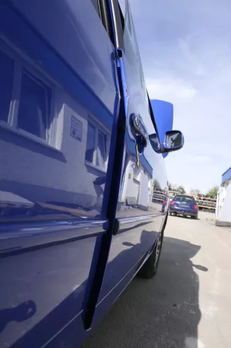 VW Lupo Seat Arosa Tür vorne rechts Beifahrertür blau LW5Z (für elektr.Fenst (161813)