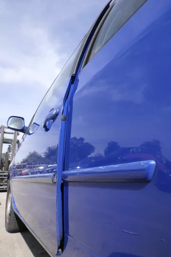 VW Lupo Seat Arosa Tür vorne links Fahrertür blau LW5Z (für elektr.Fensterhe (161819)