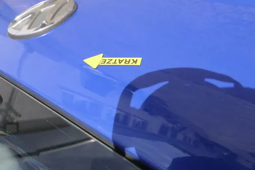 VW Lupo 6X Heckklappe Klappe Kofferraumklappe Scheibe blau LW5Z ohneAnbautei (161821)