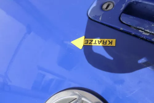 VW Lupo 6X Heckklappe Klappe Kofferraumklappe Scheibe blau LW5Z ohneAnbautei (161821)