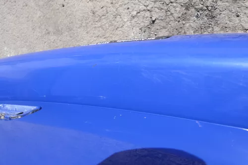 VW Lupo Stoßstange hinten Heckstoßstange Stoßfänger blau LW5Z (161822)