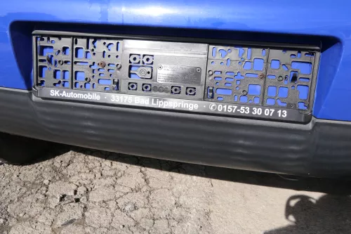 VW Lupo Stoßstange hinten Heckstoßstange Stoßfänger blau LW5Z (161822)