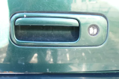 VW Golf 4 Limousine Heckklappe Kofferraumklappe Klappe hinten grün LC6M-ohneAnb (161859)