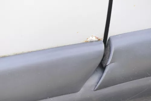 Audi A4 B5 Tür nur Türblatt hinten rechts grau silber LY7W - Facelift (162129)