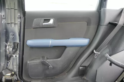 Audi A2 8Z Türverkleidung Verkleidung Tür hinten rechts blau schwarz neptunblau
