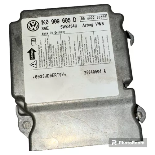 VW Golf 5 Steuergerät Airbagsteuergerät 1K0909605AA 001 1K0909605D 05 H022 S0600