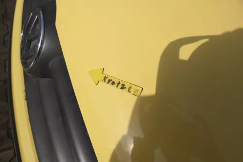 VW Fox 5Z Motorhaube Klappe vorn vorne gelb LY1C Haube (162303)