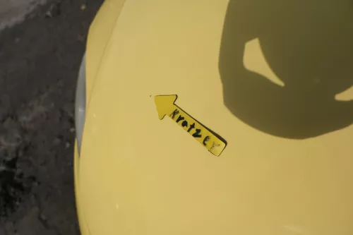 VW Fox 5Z Motorhaube Klappe vorn vorne gelb LY1C Haube (162303)