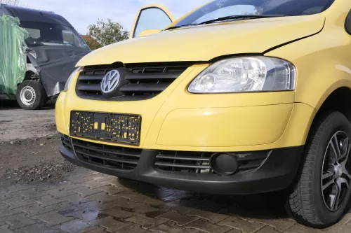 VW Fox 5Z Stoßstange vorne Stoßfänger gelb LY1C mit Grill (162304)
