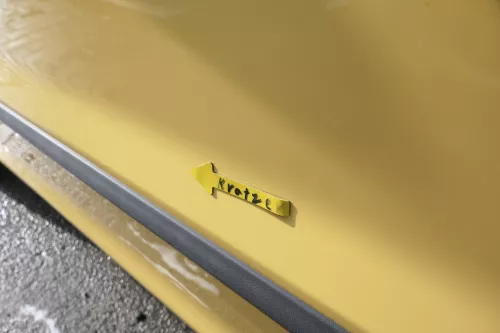 VW Fox 5Z Tür vorne links Fahrertür gelb LY1C - ohne Anbauteile (162308)