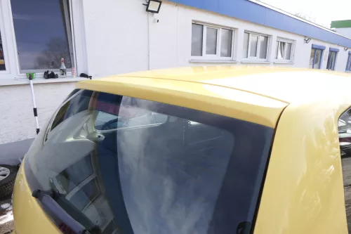 VW Fox 5Z Heckklappe Kofferraumklappe Klappe hinten + Scheibe gelb LY1C (162309)