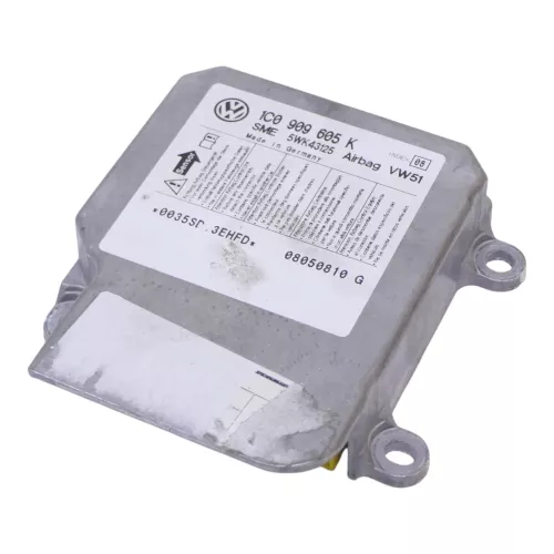 VW Fox 5Z Steuergerät Airbag Airbagsteuergerät 1C0909605K 1C0909605P 01M