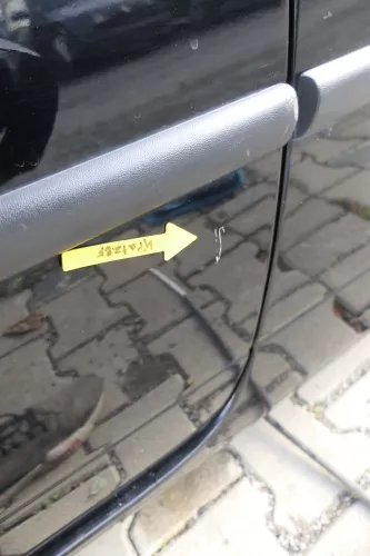 VW Lupo Seat Arosa Tür vorne links Fahrertür schwarz L041 (mechanischer FH) (162352)