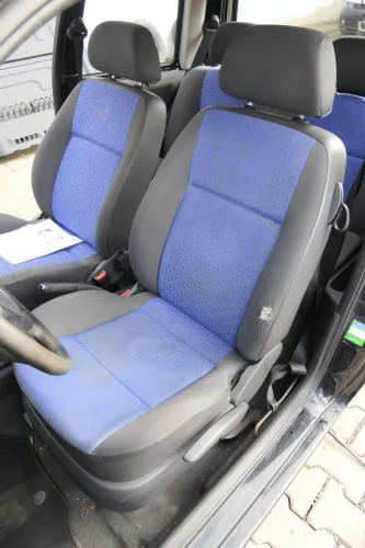 Seat Arosa 6H VW Lupo Sitz vorne links Fahrersitz Höhenverstellung blau schwarz