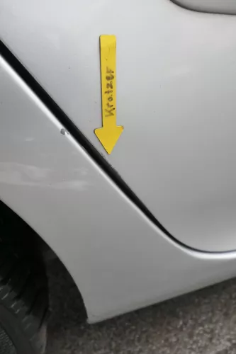 VW Golf 5 V 1K Tür nur Türblatt hinten rechts 4/5-Türer grau silber LA7W reflexs (162374)