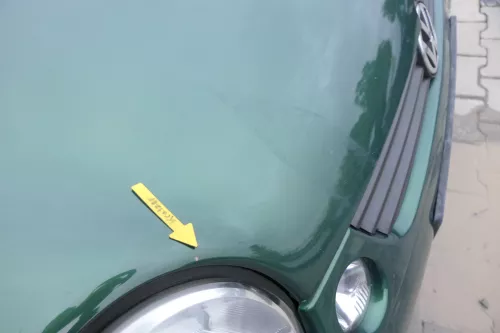 VW Lupo Motorhaube Klappe Frontklappe Haube vorne grün LA6N (162381)