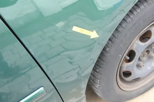 VW Lupo Kotflügel vorne rechts grün LA6N (162384)