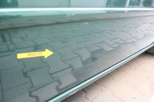 VW Lupo Seat Arosa Tür vorne rechts Beifahrertür grün LA6N (für elektr.Fenst (162385)