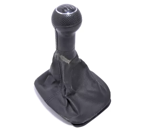 VW Golf 4 Bora Schaltknauf Schaltsack Schaltknüppel schwarz Benziner 6-Gang 1J d (162416)