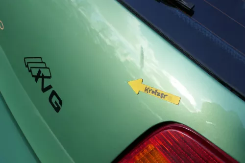 VW Golf 4 Limousine Heckklappe Kofferraumklappe Klappe hinten grün LA6P-ohneAnb (162595)