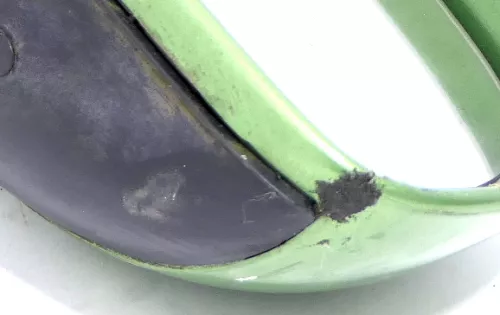 VW Golf 4 Bora manueller Spiegel vorne rechts Außenspiegel grün LA6P (162597)