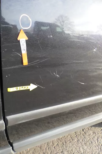 VW Passat 3B 3BG Kombi Variant Tür hinten links schwarz LC9Z magic (162647)