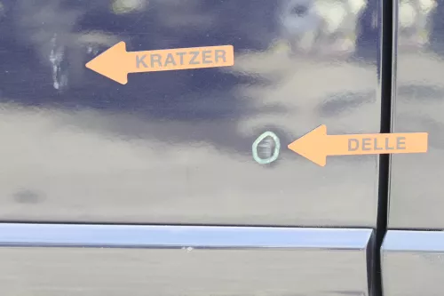 Audi A4 B6 8E nur Türblatt Tür hinten rechts blau LZ5L Kombi+Limo (162699)