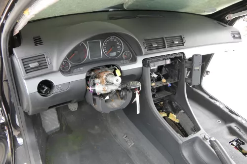 Audi A4 B6 8E B7 vorne Dekor Leisten Abdeckung Lichtschalter aluminium gebürstet