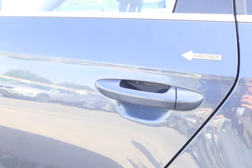 VW Passat 3C Kombi Variant Tür hinten links LC5F blau grau -OHNE Anbauteile c (163018)