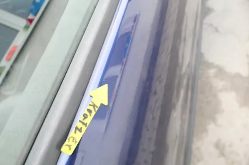 Seat Leon Toledo 1M Tür vorne rechts Beifahrertür blau LB5N -ohne Anbauteile (163162)