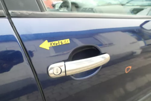 Seat Leon Toledo 1M Tür vorne rechts Beifahrertür blau LB5N -ohne Anbauteile (163162)