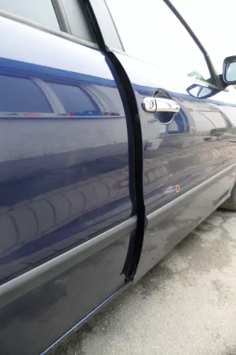 Seat Leon Toledo 1M Tür vorne rechts Beifahrertür blau LB5N -ohne Anbauteile (163162)