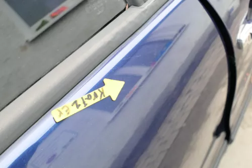 Seat Leon Toledo 1M Tür hinten rechts Beifahrerseite blau LB5N -ohne Anbauteile (163163)