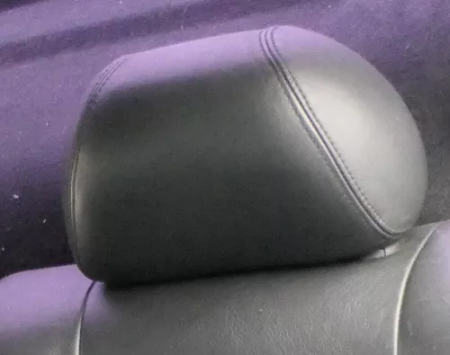 1x Seat Leon Toledeo 1M Sitz hinten links rechts mitte Kopfstütze Leder schwarz