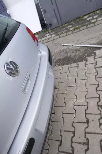 VW Golf 4 Limousine Stoßstange hinten Heckstoßstange Stoßfänger silber LB7Z grau (163227)