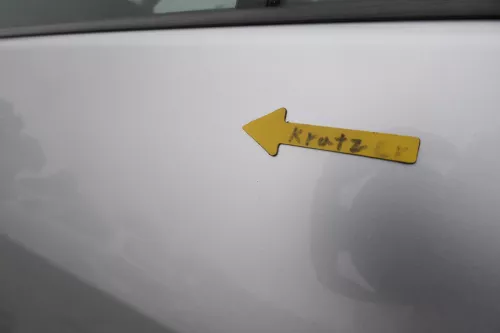 VW Golf Plus 5M Türblatt Tür Blech hinten links grau silber LA7W (163503)