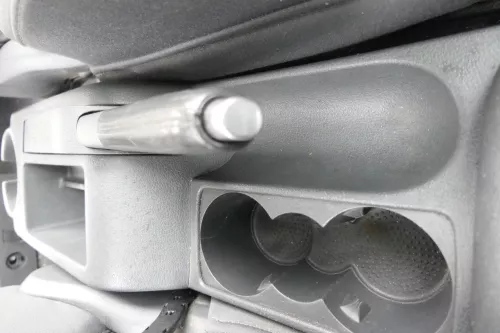 VW Golf 5 1K Handbremse Feststellbremse Handbremshebel Leder Nähte anthrazit (163515)