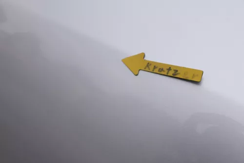 VW Golf Plus 5M 6 521 Türblatt Tür Blech hinten links grau silber LA7W (163536)