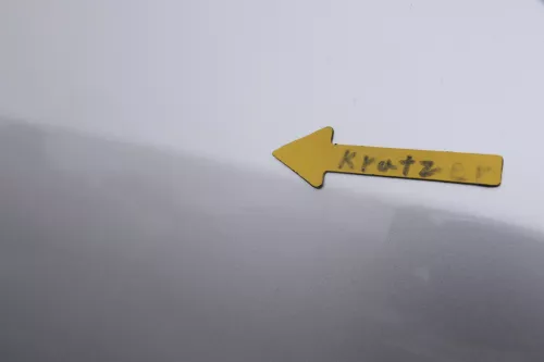 VW Golf Plus 5M 6 521 Türblatt Tür Blech hinten links grau silber LA7W (163536)