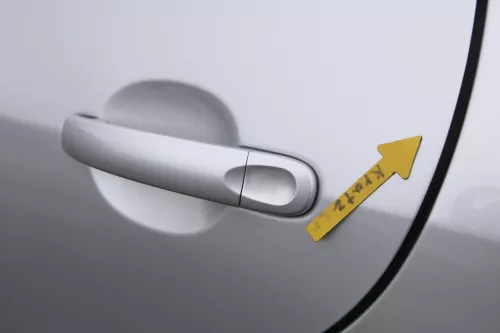 VW Golf Plus 5M 6 521 Türblatt Tür Blech hinten links grau silber LA7W (163536)