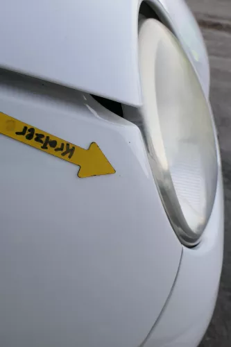 VW Lupo 6x Stoßstange vorne Frontstoßstange Stoßfänger weiß LB9A (163775)