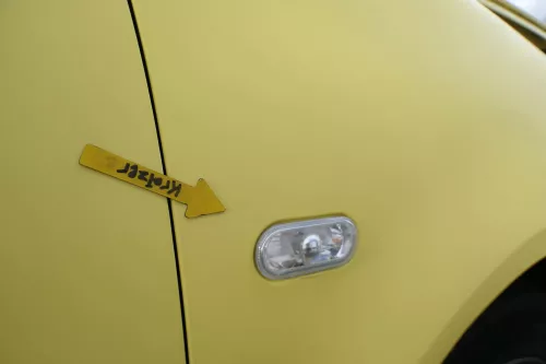 VW Polo 9N Kotflügel vorne rechts gelb LD1B bis ca.Bj.2004 - Rost (163790)